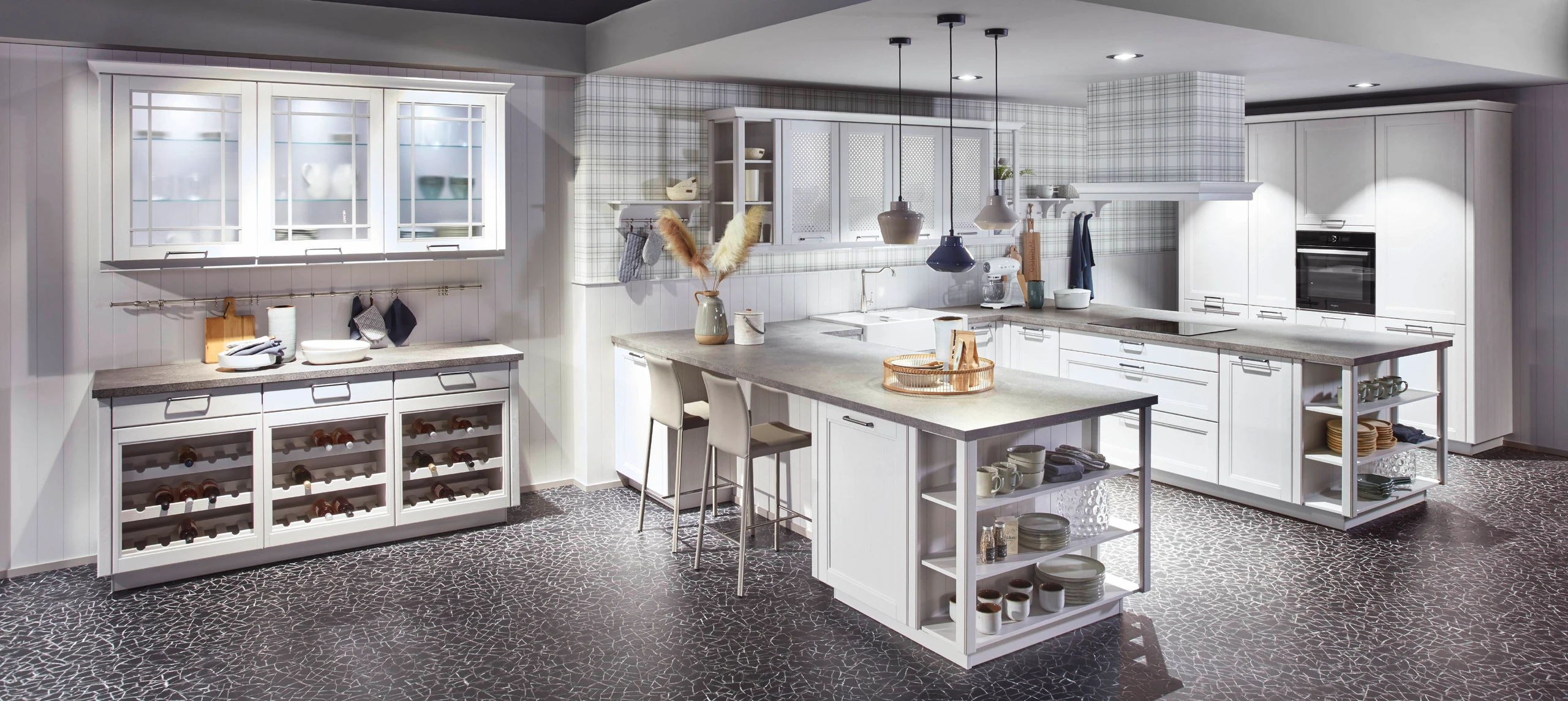 Metro kitchen collection featuring urban sophistication with clean geometric lines